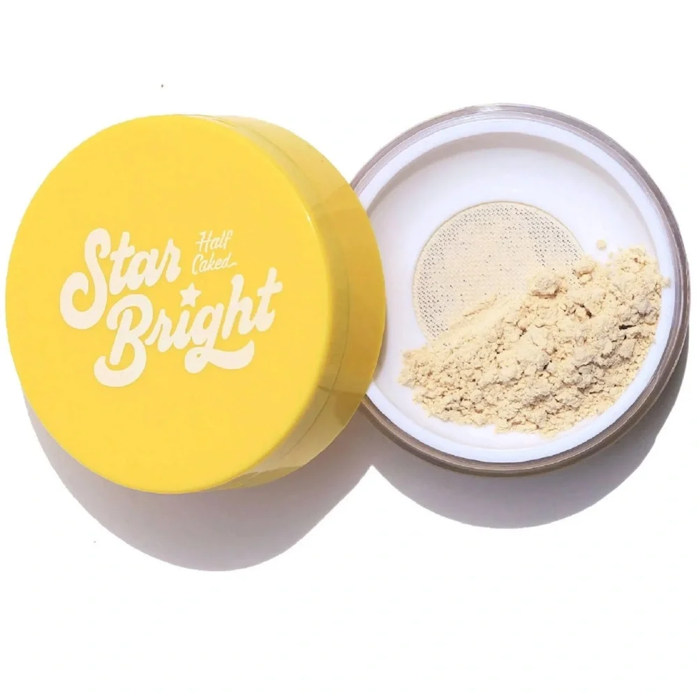 NEW- Half Caked Star Bright Loose Setting Powder in 1.0 Translucent